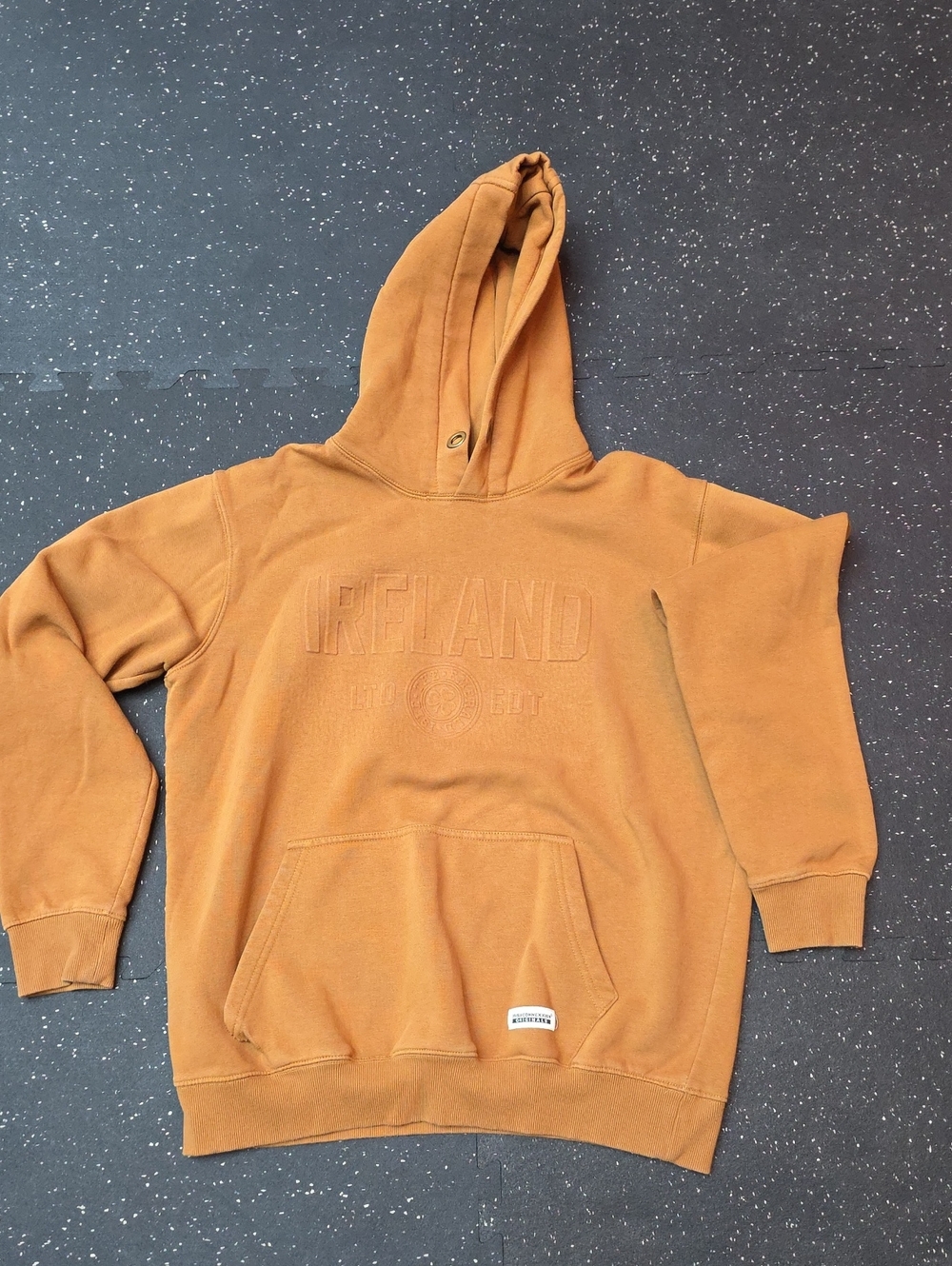 Ireland Embroidered Hooded Sweatshirt - Brown
